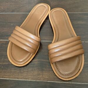 JCrewWomen's Tan Slide Sandals